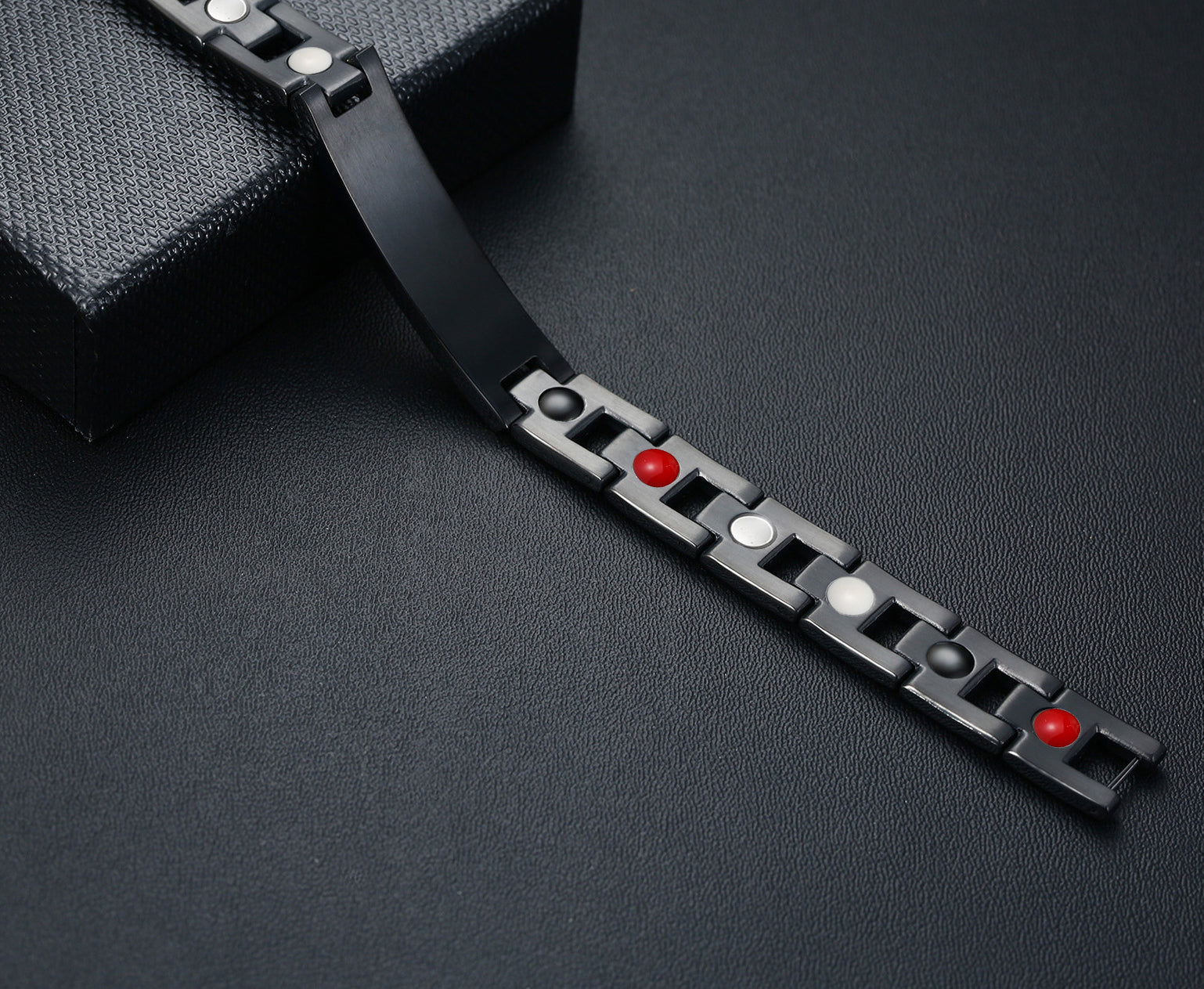 HealthyLine Stainless Steel Energy Bracelet 4-in-1. 2 Colors available. Model B026