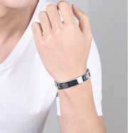 HealthyLine Stainless Steel Energy Bracelet 4-in-1. 2 Colors available. Model B026