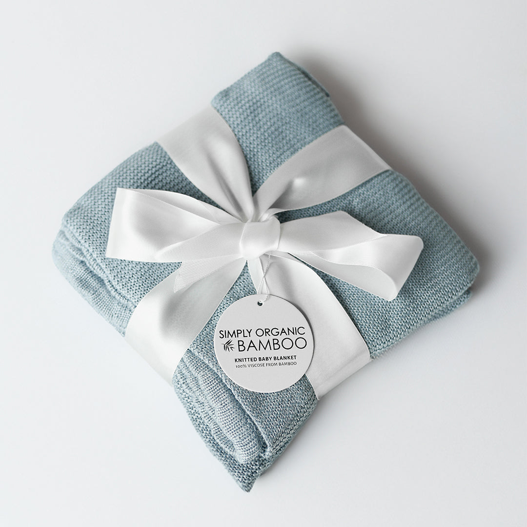 Simply Bamboo Organics Blue Baby Blanket