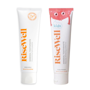 Family Wellness Duo: RiseWell Mineral Toothpaste Set For Kids & Adult