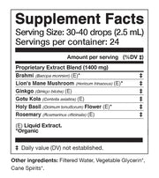 Anima Mundi Supplement Facts Cerebrum Tonic