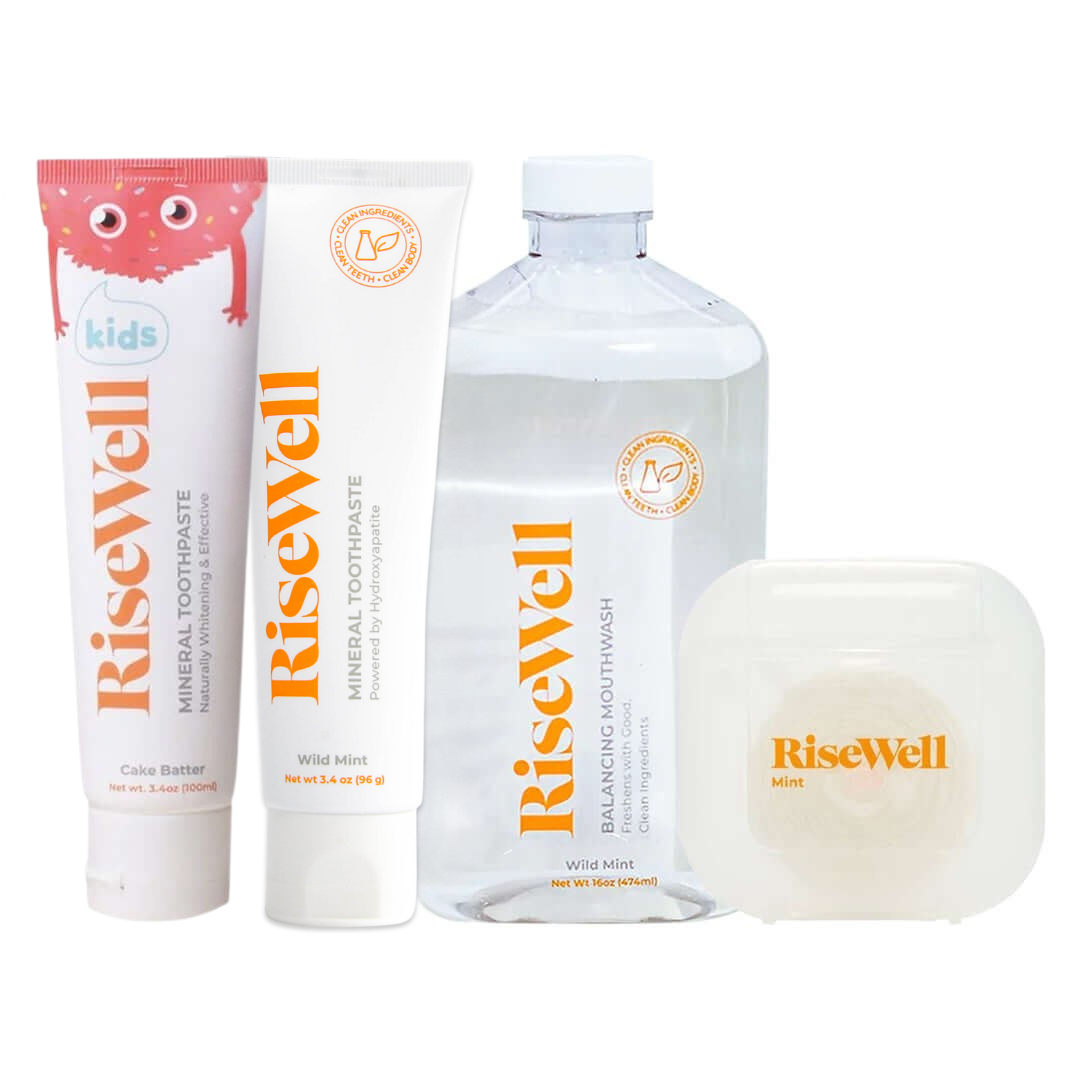 RiseWell Fluoride-Free Oral Care Family Bundle