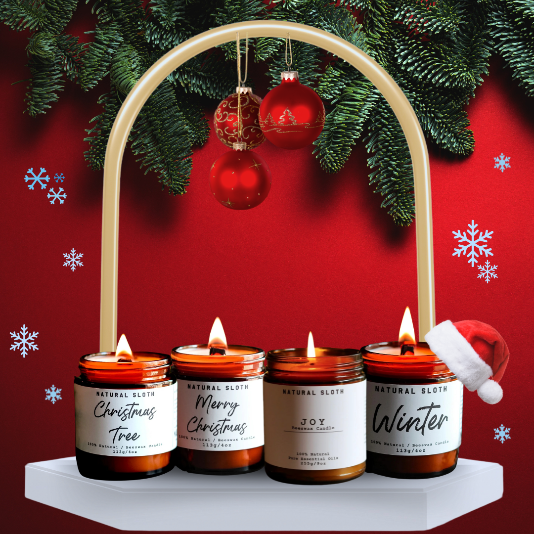 Experience the Magic of the Holidays with Pure, Handcrafted Beeswax Candles.