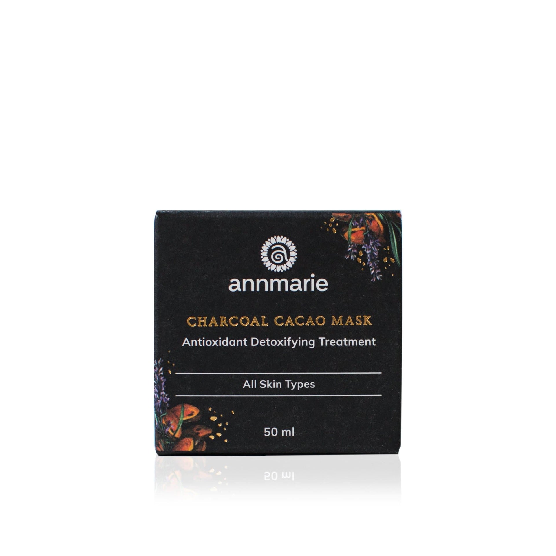 Annmarie Charcoal Cacao Mask product packaging display