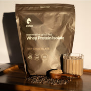 Chocolate Kono Nutrition Regenerative Grass Fed Whey Protein Isolate 