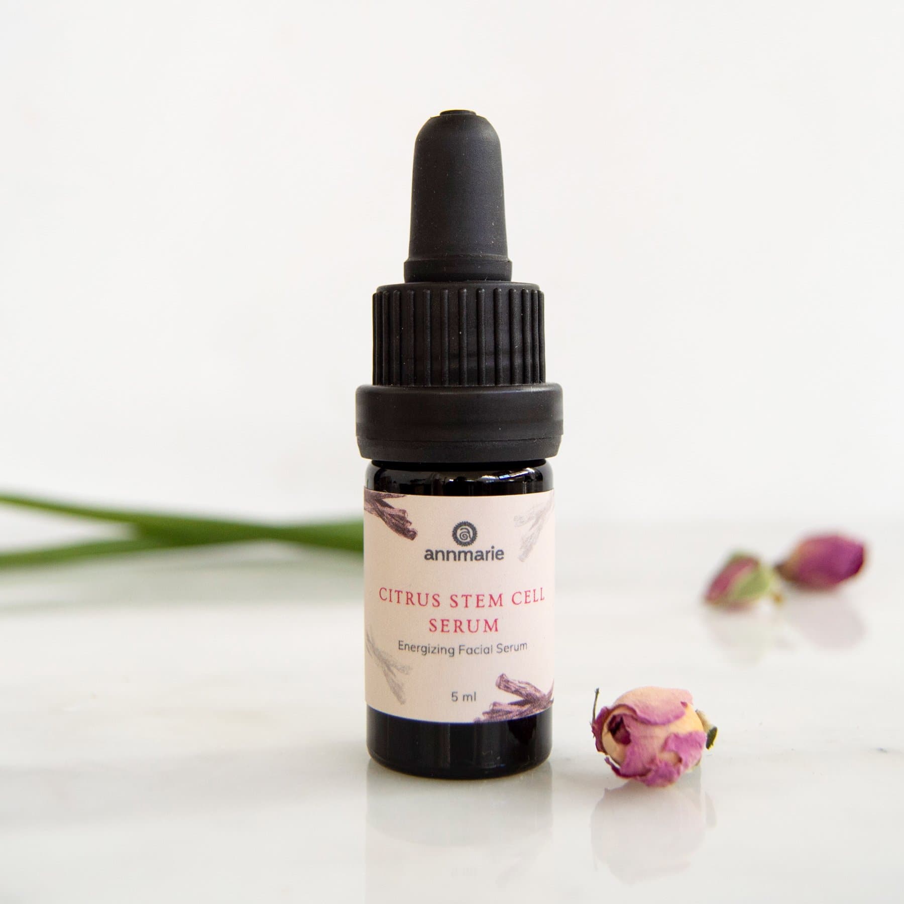 Annmarie Citrus Stem Cell Serum Trial Size with botanical ingredients and floral accents