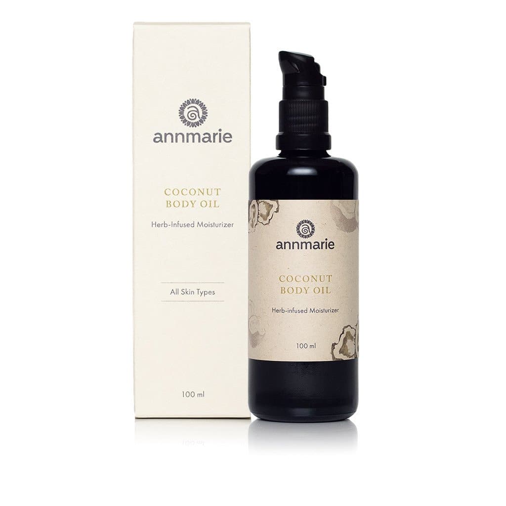 Annmarie Coconut Body Oil with retail packaging