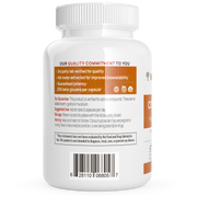 Real Mushrooms Organic Cordyceps Extract Capsules Back Label