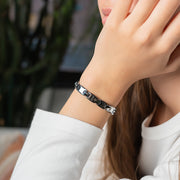 HealthyLine Tungsten Energy Bracelet 4-in-1. Silver Color. Model TUB080S
