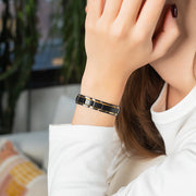 HealthyLine Stainless Steel Magnetic/Energy Bracelet 4-in-1. 4 Colors available. Model B001M