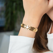 HealthyLine Stainless Steel Magnetic/Energy Bracelet 4-in-1. 4 Colors available. Model B001M