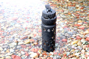 Black Epic Escape Glass Bottle with Filter 32 oz in stream