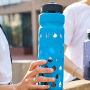 Blue Epic Escape Glass Bottle with Filter 32 oz