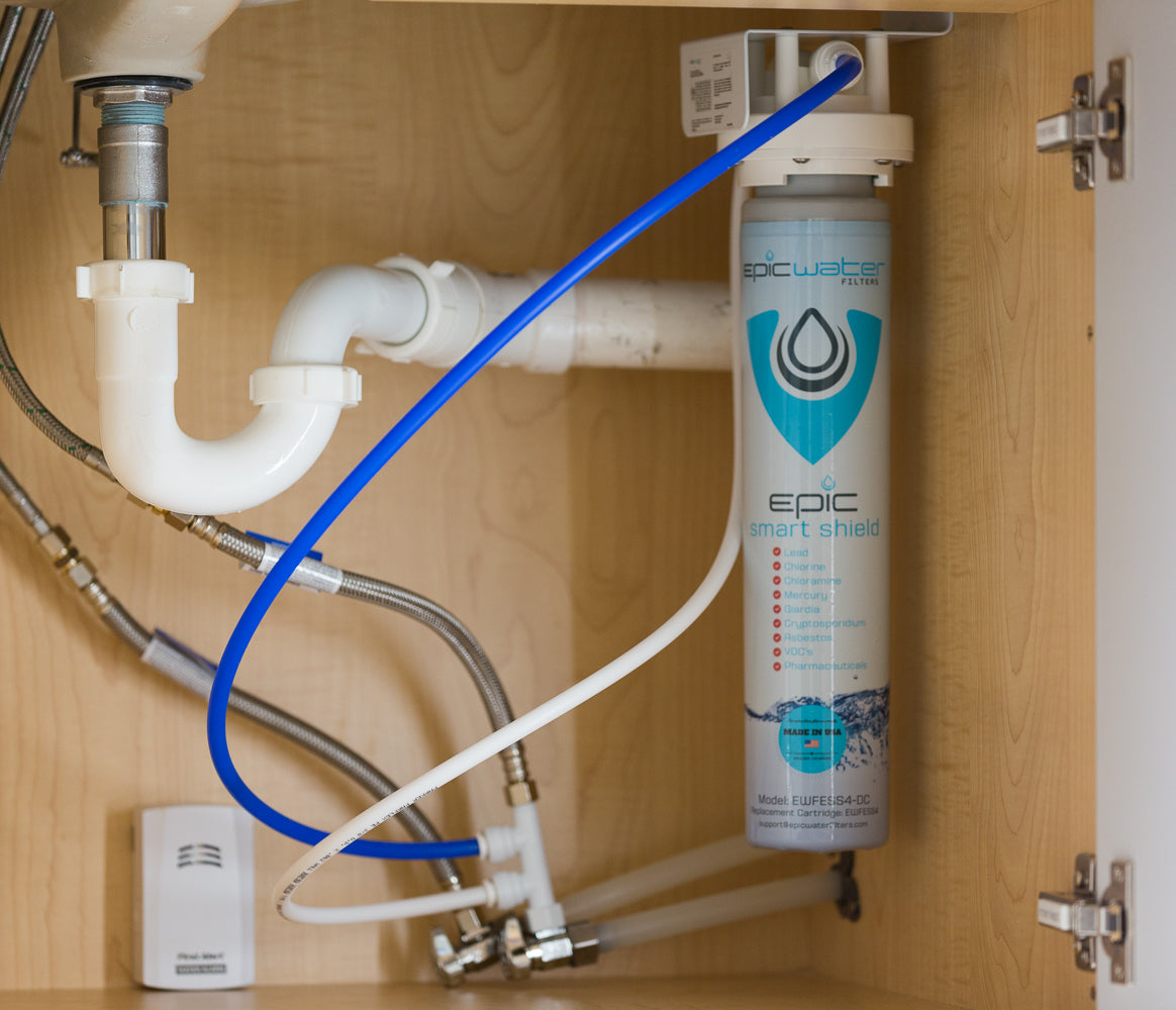 Epic Smart Shield Water Filter Under Sink Unit Installed