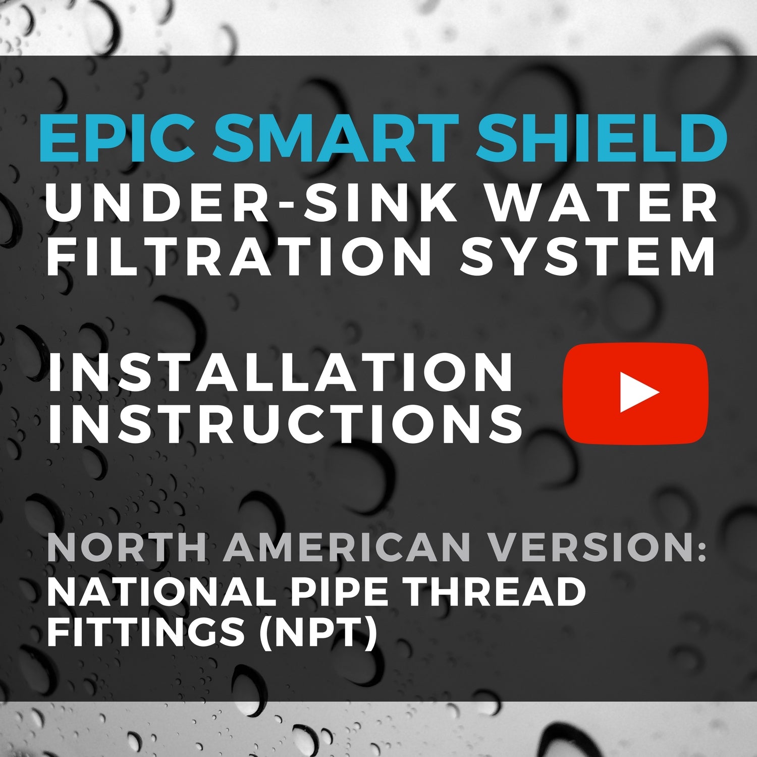 Epic Smart Shield Replacement Filter Installation Directions on YouTube Epic Water Filters