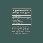 Supplement Facts Juna Detox Drops