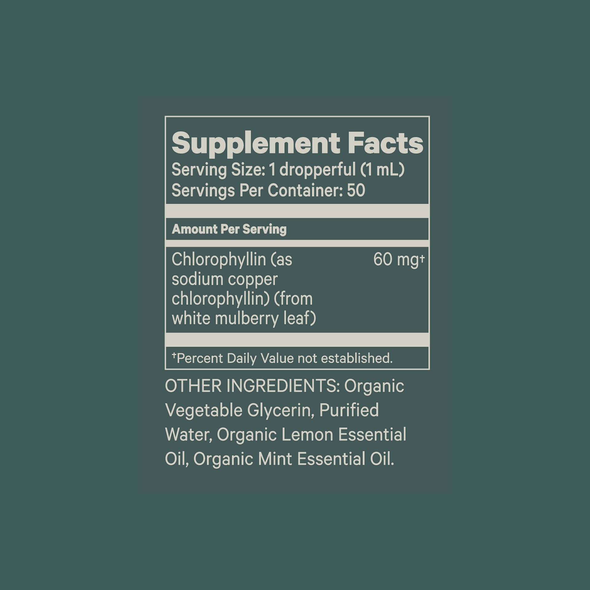 Supplement Facts Juna Detox Drops