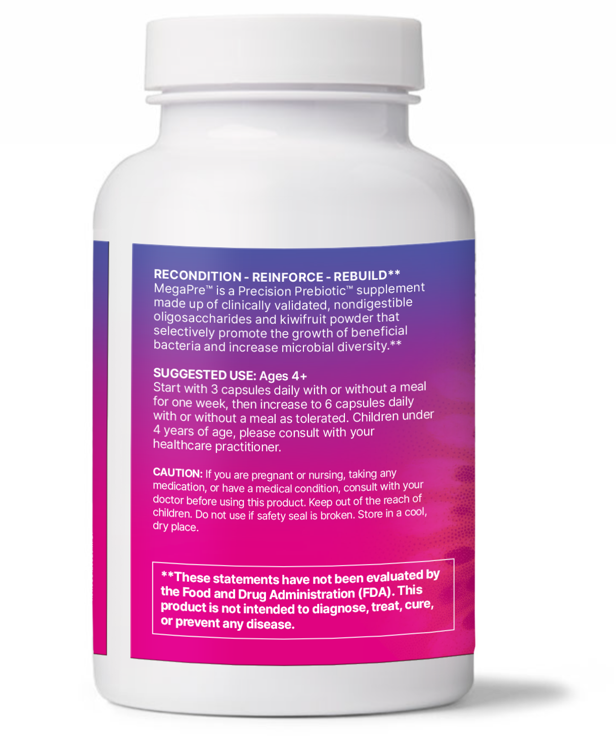 Microbiome Labs MegaPre DF Suggested Use