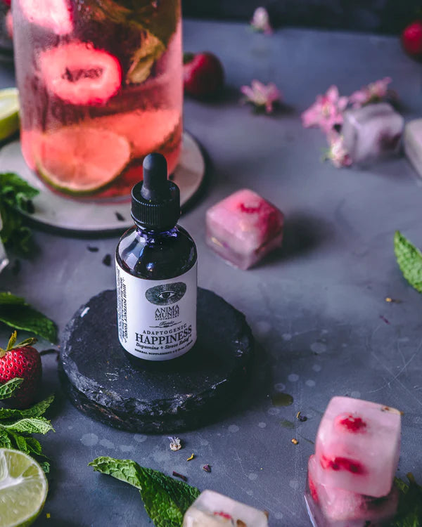 Anima Mundi Happiness Tonic supports relief from Chronic stress and anxiety