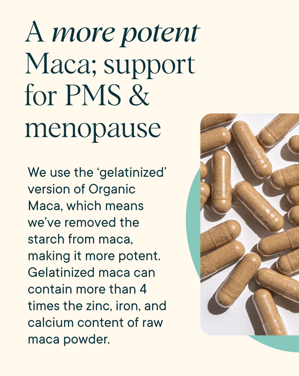 A more potent Maca; support for PMS and menopause - Ora Organic Hormonious: Hormonal Balance & Support Capsules