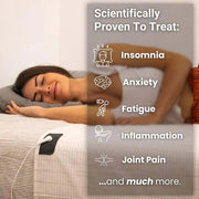 Scientifically proven to treat insomnia, anxiety, fatigue, inflammation, joint pain, low energy and more. -GroundingWell™ Bedsheet 