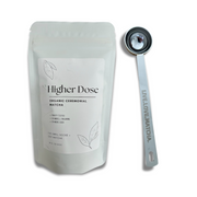 premium matcha experience with the Higher Dose Gift Set, featuring the world’s most potent, antioxidant-rich matcha and a precision scoop for perfect preparation.