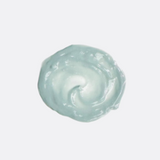 Pale blue creamy texture swatch of Code of Harmony Bioferment Detox Mask