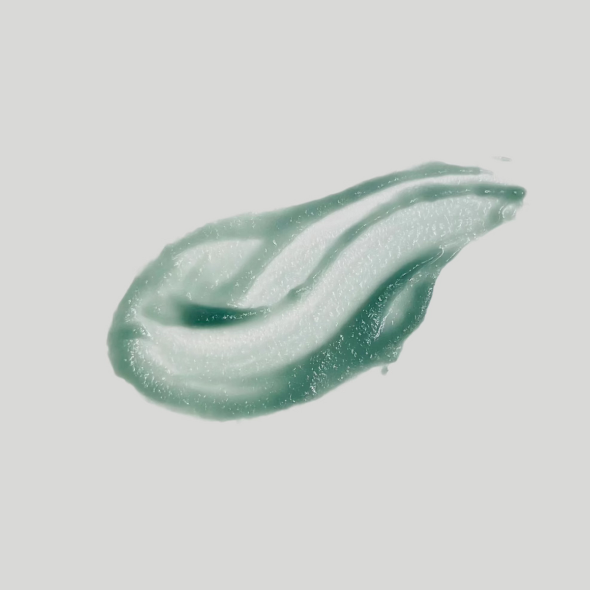 Teal and white cream texture swatch of Code of Harmony Ceru Blue Barrier Balm
