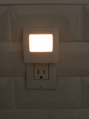 Automatic Activation: The Slim Night Light senses light/dark conditions and turns on automatically when the room's lights are turned off.