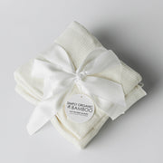 Simply Bamboo Organics Ivory Baby Blanket Folded