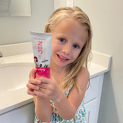 Give your kids a reason to smile with every brush with Proven ingredients. Kid approved taste!
The ultimate fluoride-free, strengthening, and proven toothpaste that tastes great too! 

We use only proven ingredients to help protect enamel, and give your family something to smile about when they brush their teeth. 

Brush twice a day with a pea size amount. Spit excess toothpaste and do not rinse after brushing. Wait 30 minutes before consuming food or beverages for maximum mineral uptake.