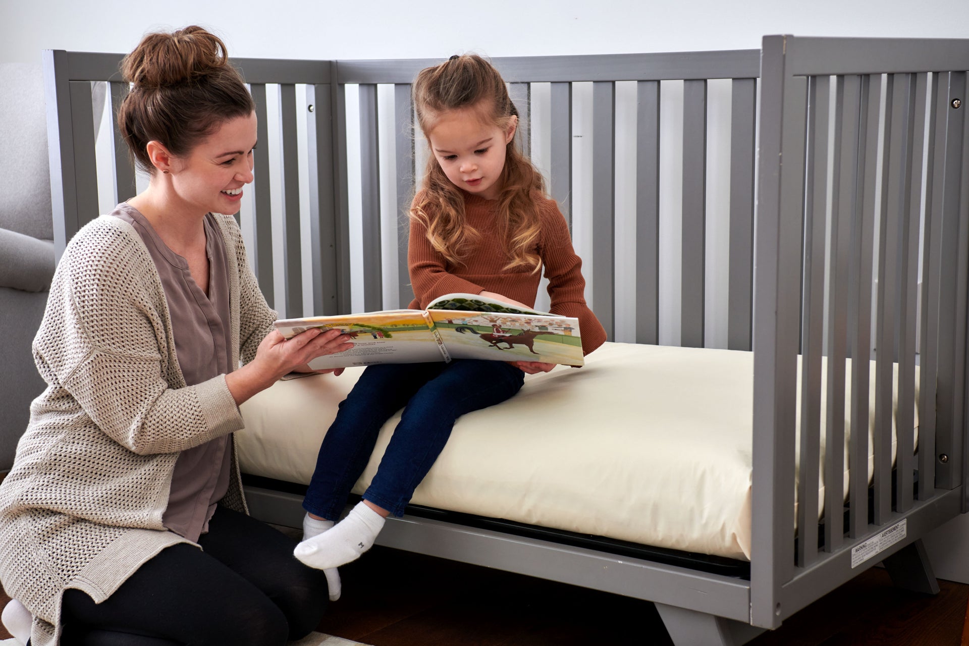 2-Stage Lightweight Infant & Toddler Mattress | Waterproof Baby Bed Mattress for Crib | Non-Toxic Mattress for Baby and Toddler Bed