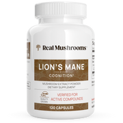 Real Mushrooms  Organic Lions Mane Extract Capsules 