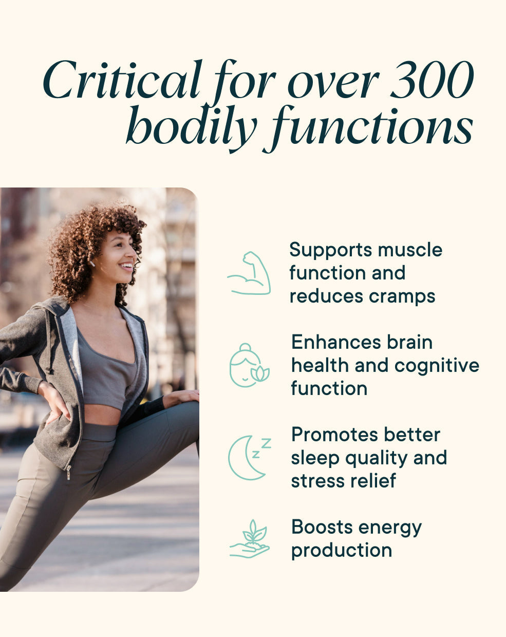 Critical for over 300 bodily functions -Ora Organic 4-in-1 Magnesium Powder