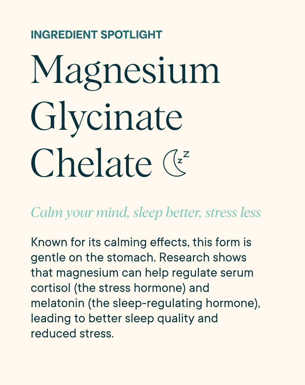 Ingredient spotlight of Ora Organic 4-in-1 Magnesium Powder