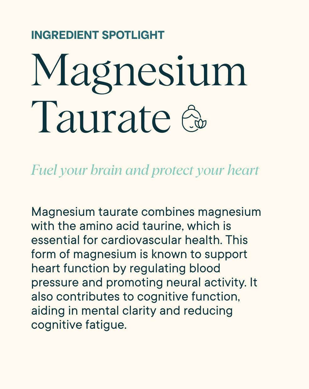Ingredient spotlight of Ora Organic 4-in-1 Magnesium Powder