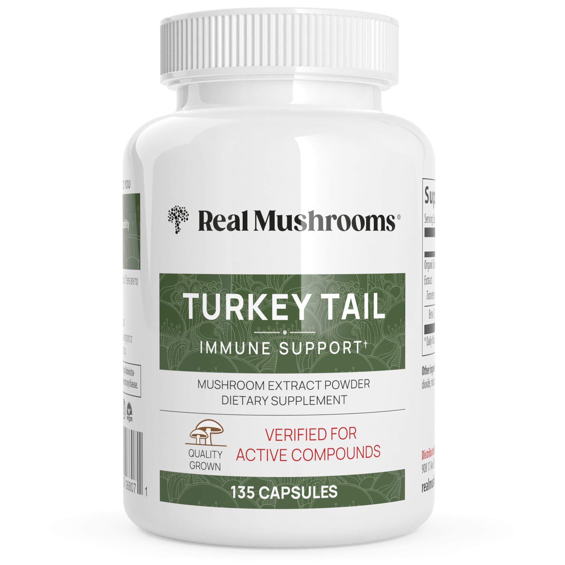 Real Mushrooms Turkey Tail Mushroom Capsules
