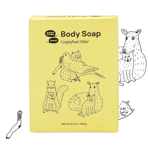 Meow Meow Tweet Grapefruit Mint Body Soap