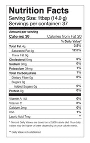 Nutrition Facts of Anima Mundi MUSHROOM MOCHA MILK | Longevity Milk
