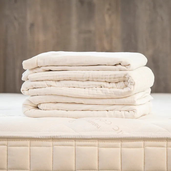 Cream - Naturepedic 4-Layer Muslin Blanket