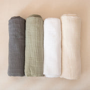 Naturepedic Organic Cotton Muslin Crib Sheet in 4 colors