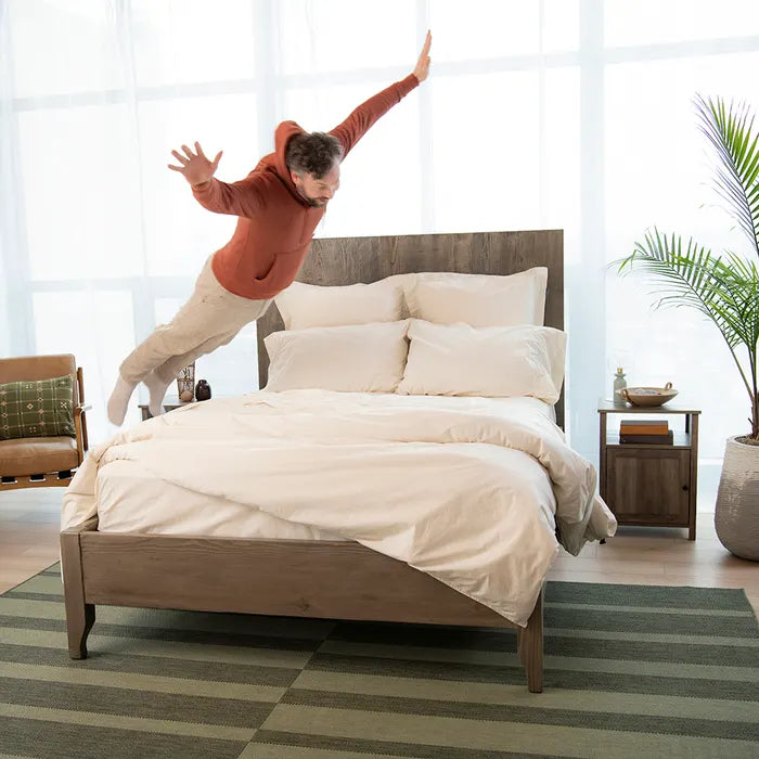 iNaturepedic 300 TC Percale Duvet and Sham Set are organic cotton one of nature's finest fibers, grown with less water than conventional cotton and free from harmful pesticides and herbicides.