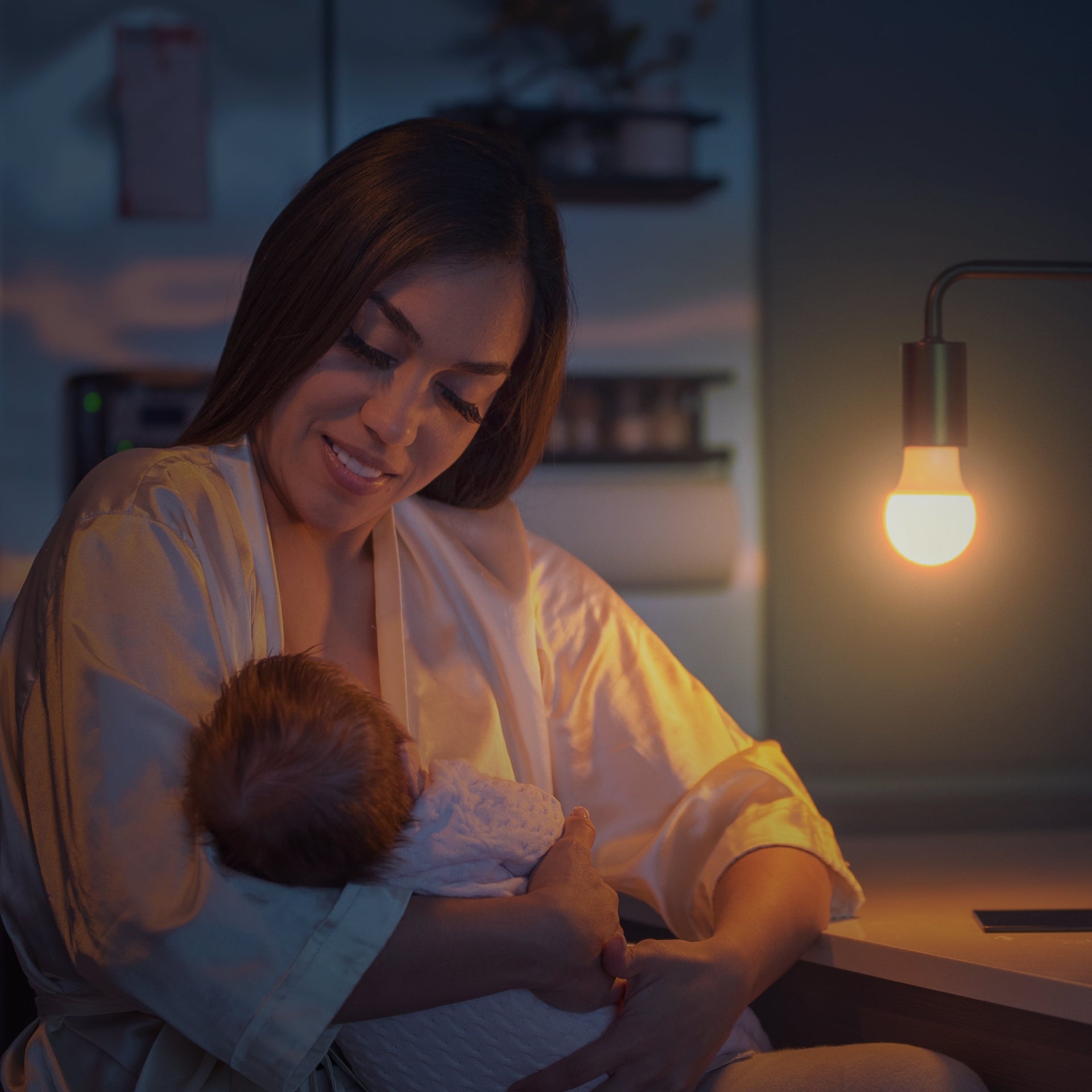 Safe & Cool to the Touch -HarthYourHome Nite-Nite Light Bulb (3 Watts) Perfect for Nursery. Dimmable.