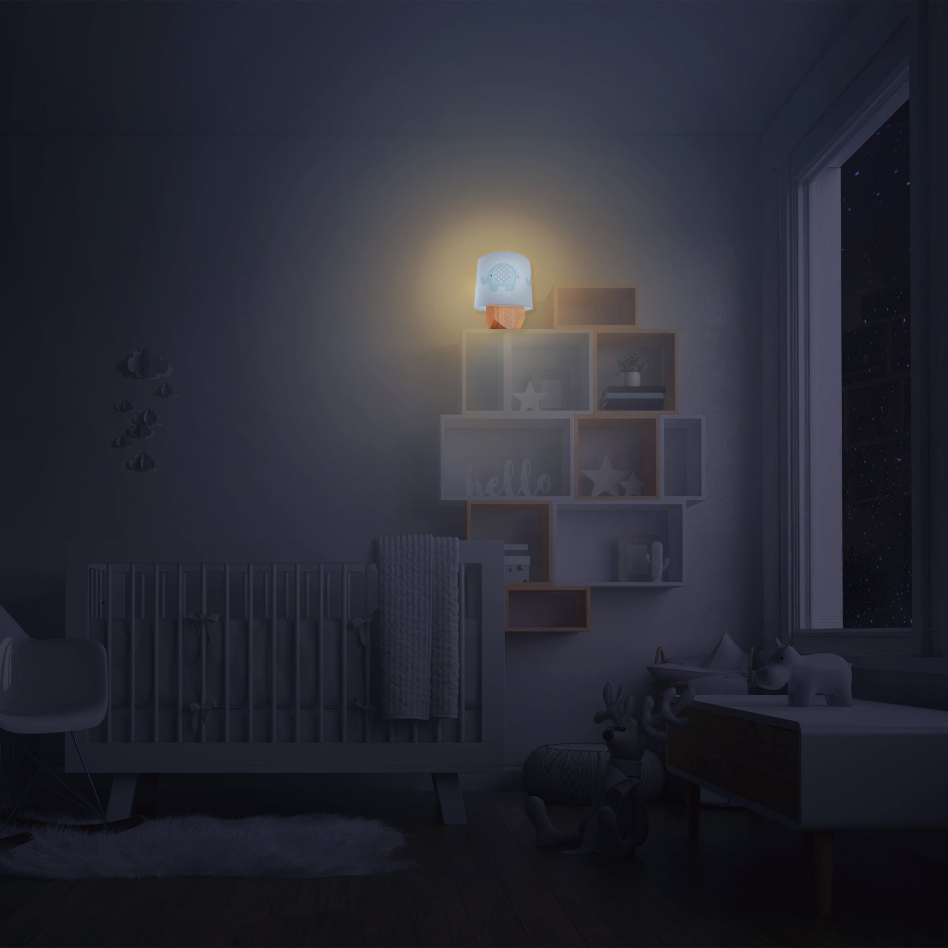 HarthYourHome Nite-Nite Light Bulb (3 Watts) Perfect for Nursery. Dimmable for late-night feedings, diaper changes, or bedtime stories.