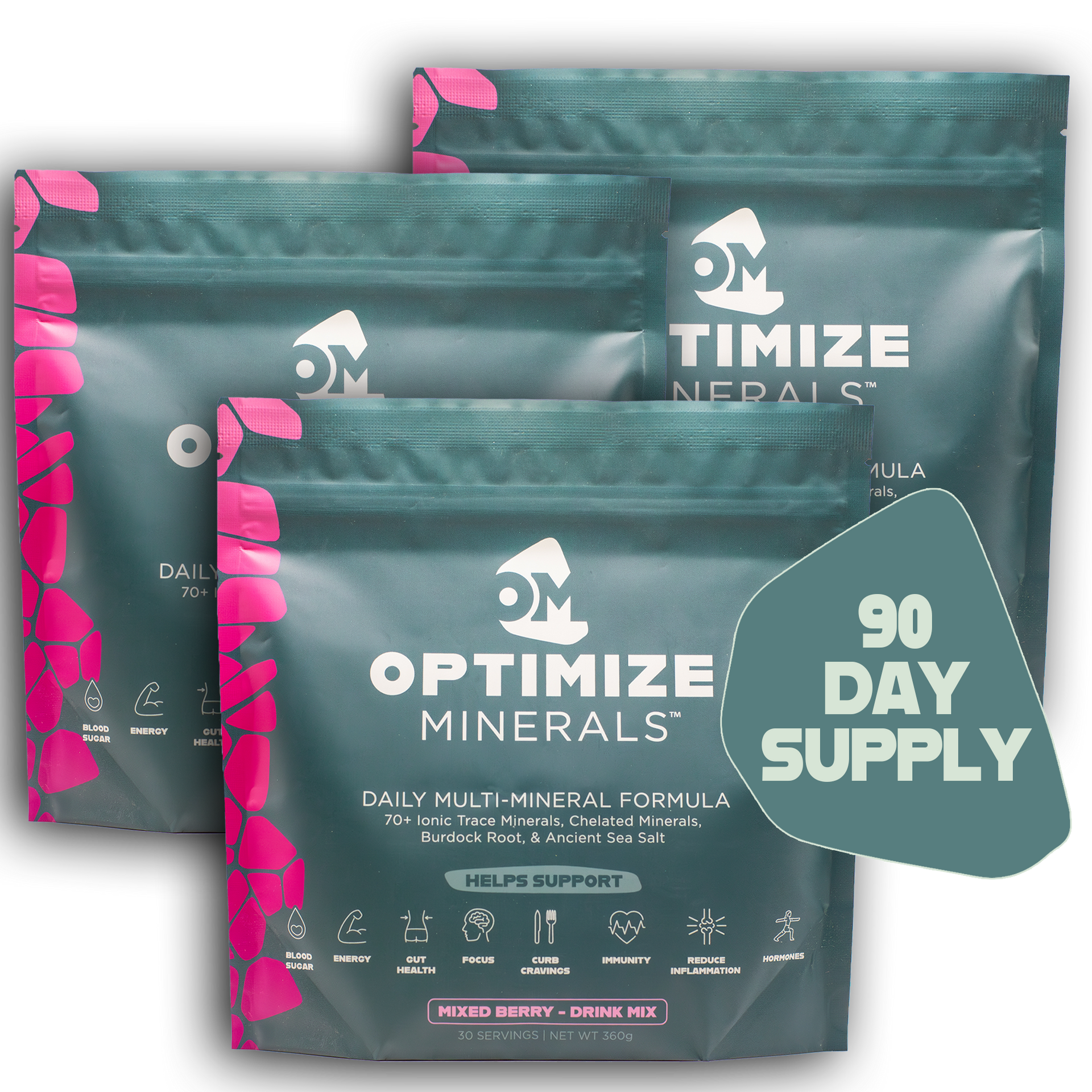 Optimize Minerals Mixed Berry 90 Day Supply