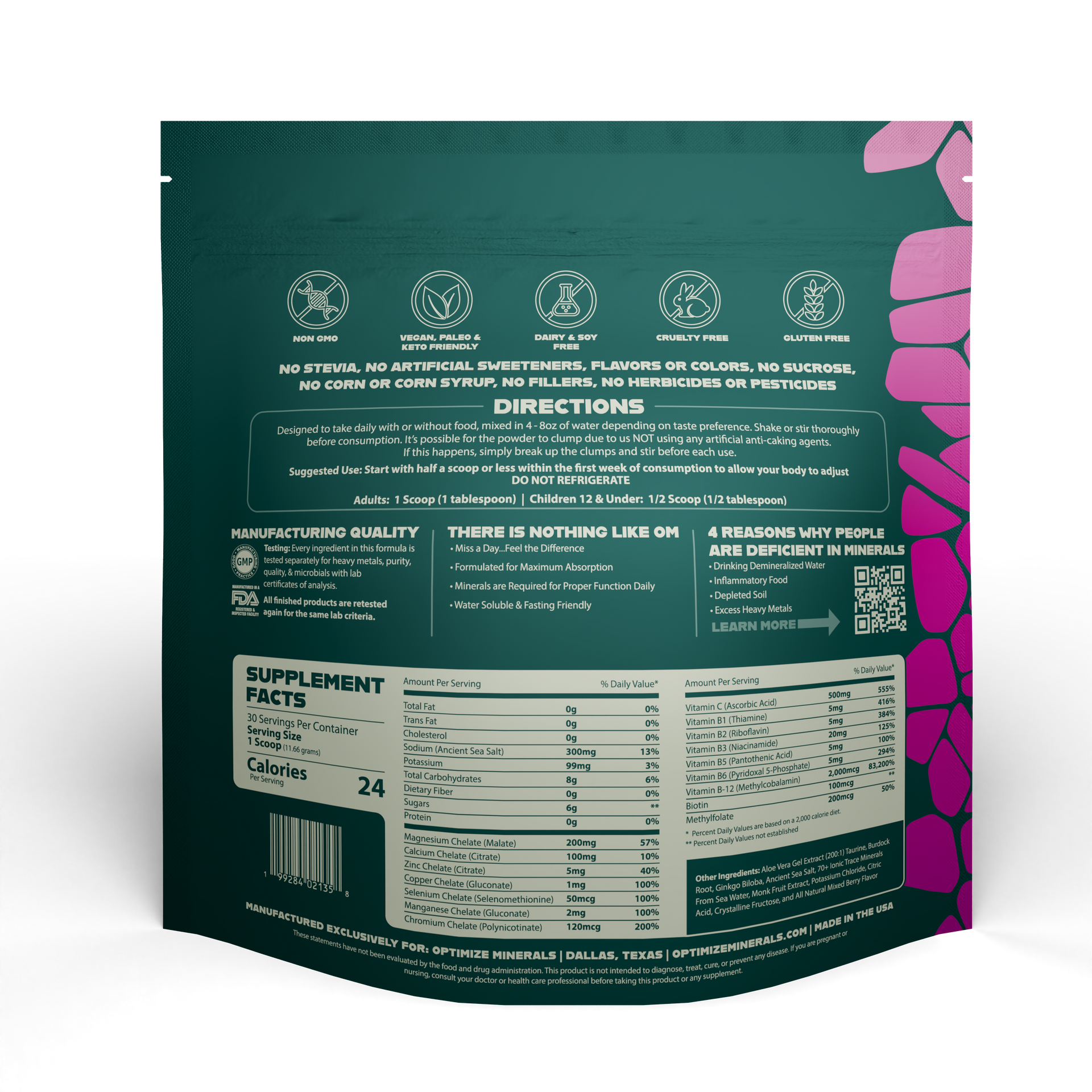 Optimize Minerals Mixed Berry Back
