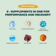 Six-in-one supplement ingredients for performance and recovery of Optimize Hydration.