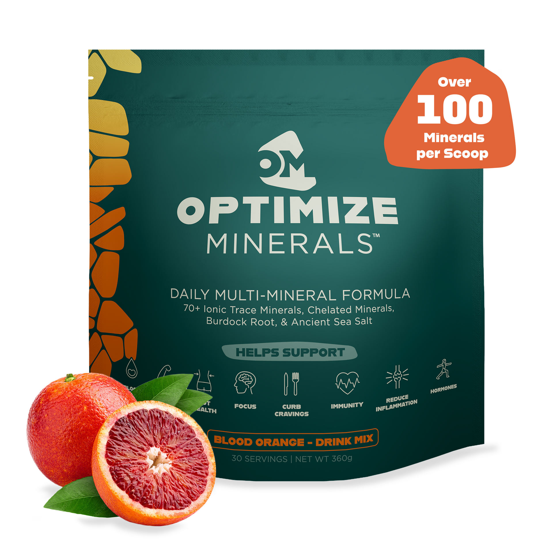 Optimize Minerals Blood Orange Design