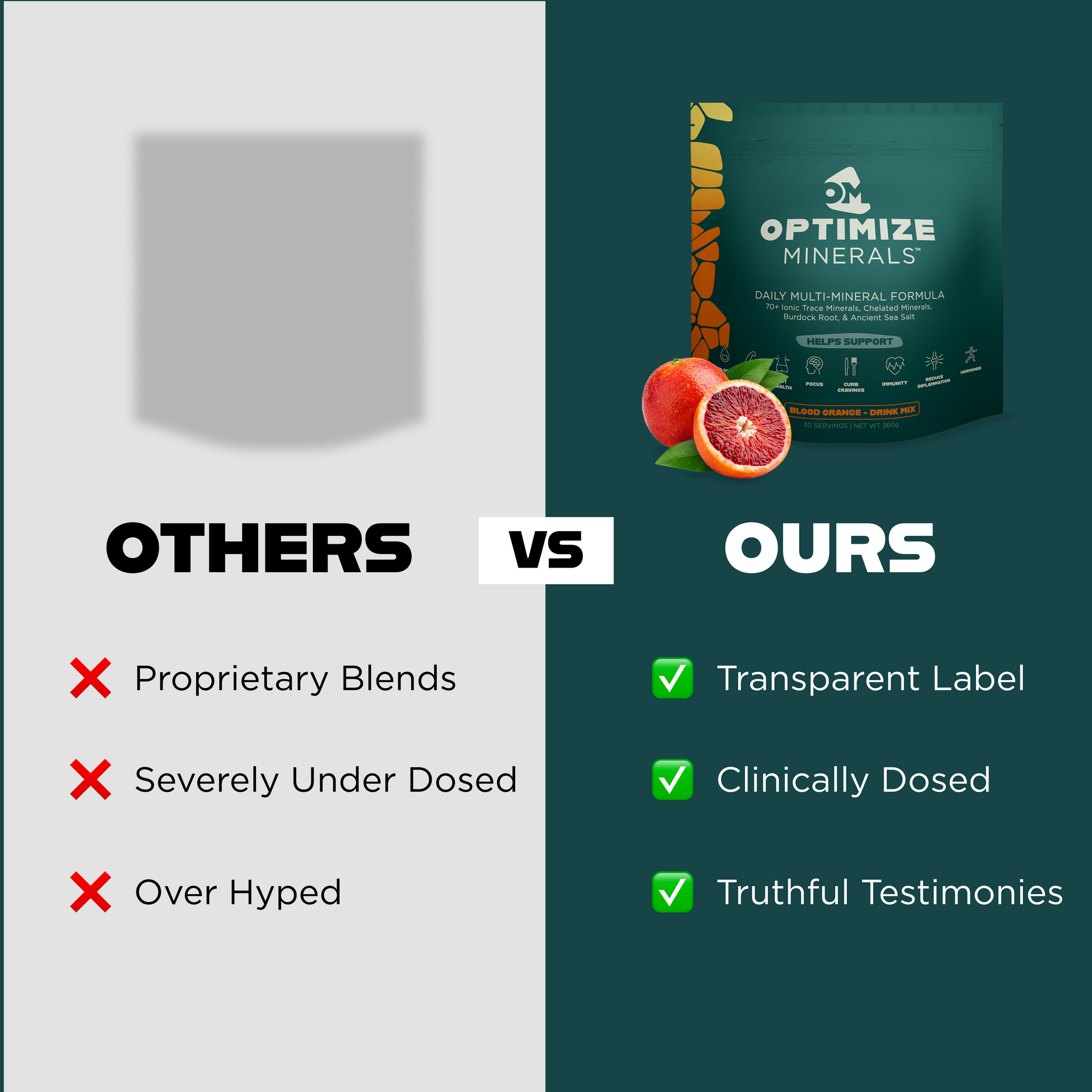 Optimize Minerals Blood Orange Comparison
