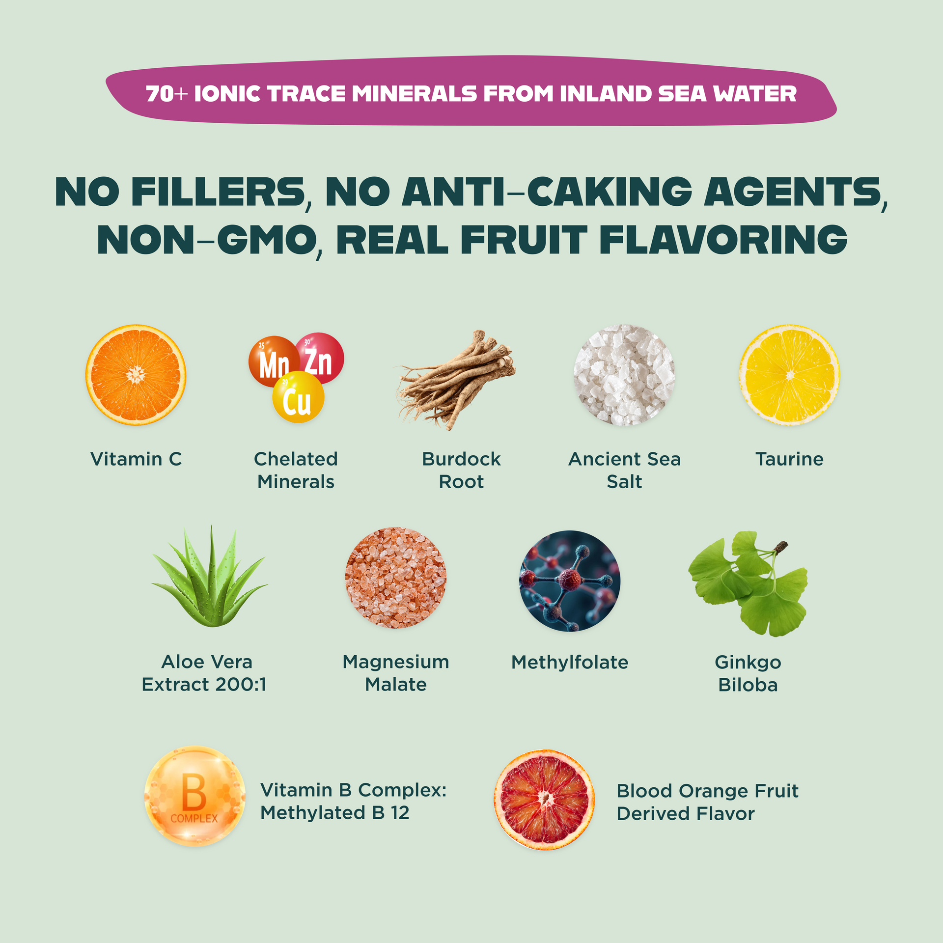 Optimize Minerals Mixed Berry Ingredients